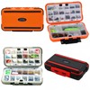 Waterproof Fishing Tackle Box, Waterprays, Organizer with Removable Dividers (Black)