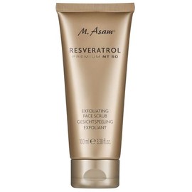 M. Asam Resveratrol Premium NT50 Longevity Exfoliating Face Scrub (100 ml) | Skin refining face scrub for smooth, fresh skin, gel-to-foam texture with grape seeds