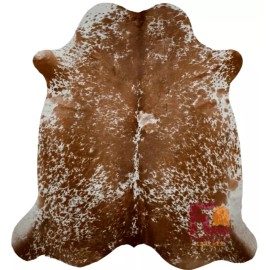 Fortezzaoutlet Cowhide Rug Brown Speckled | Premium Quality | Medium 5' x 7'
