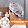 6 Pieces Bonnet de Douche, Imperméable élastiques Réutilisables Bonnet de