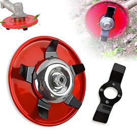 HongChengSM Upgraded Weeding Disc, 2025 New Universal Weeding Disk, Amphibious Weeding Disc, One Blade Replacement Heads, Multifunctional Trim Season Weeder Plate for Trimmer Weeds Blade Cutter