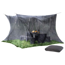 Infactory XXL Mosquito Net for Indoor and Outdoor Use, 220 Mesh, 300 x 500 x 250 cm, black