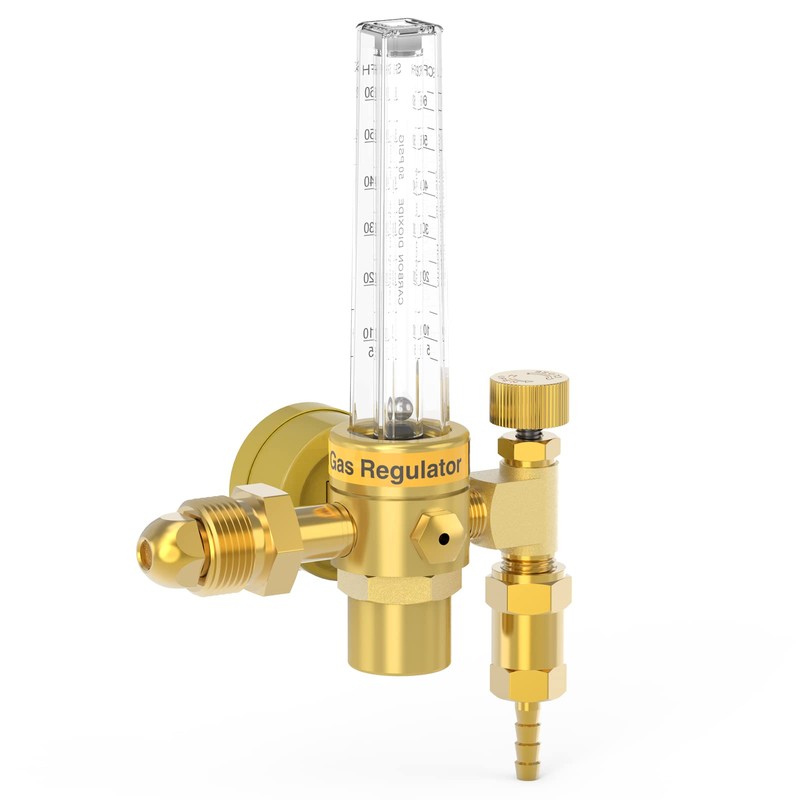 TOOLIOM CO2 Argon Flow Meter Gas Regulator Gauge for MIG