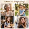 Curved Bobby Pins, with spherical ends, included in a beautiful