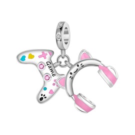 Alstiva Family Friendship Love 925 Sterling Silver 5A Cubic Zirconia Charm Pendant for Bracelet Charm Bead Pendant for European Bracelets Necklaces Jewellery Gift for Women, Sterling Silver