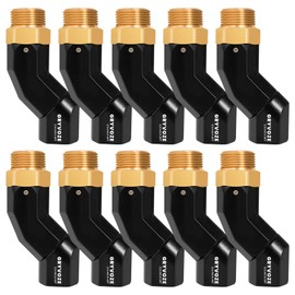 GRYVOZE 3PCS 3/4" Fuel Hose Swivel NPT Connector, Fuel Swivel for Fuel Nozzle and 3/4 Inch Fuel Hoses, 360° Rotating Connector for Fuel Transfer Water Diesel Gasoline