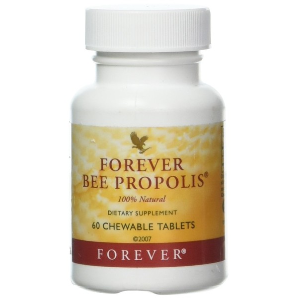 Forever Bee Propolis 100% Natural - 60 Chewable Tablets by Forever