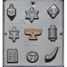 Jewish Assortment Religious Chocolate Candy Mold 410