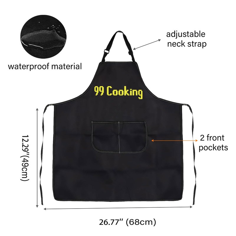 WCGXKO OSRS 99 Cooking Kitchen Apron OSRS Fans Gift 99Cooking