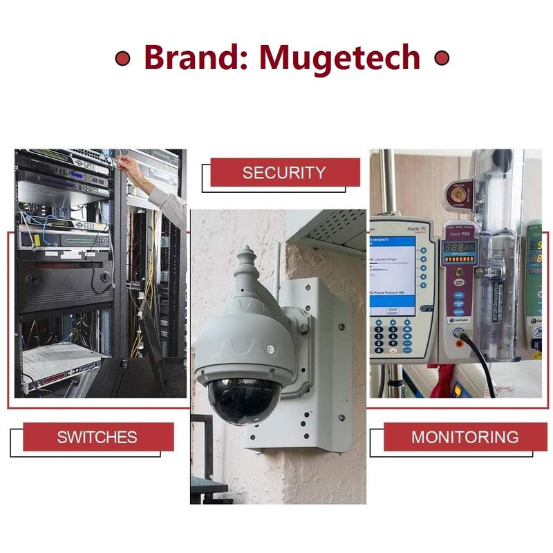 10Pcs Screw Terminal Camera BNC Male Video Balun Connectors,for Coax