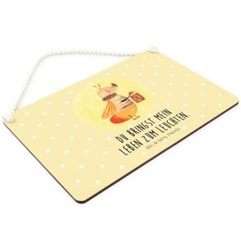 Mr. & Mrs. Panda Deko Schild Glühwürmchen DIN A4 - Geschenk, Gute Laune, Dekoschild, Tiere, Wandschild, Tür Schild, Tiermotive, lustige Sprüche,