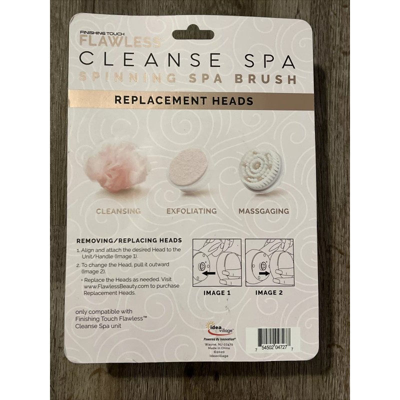 Finished Touch- Flawless SPINNING SPA BRUSH Replacement Heads 3 -