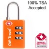 OW-Travel Combination Lock 3 Digit with Open Alert Display Suitcase
