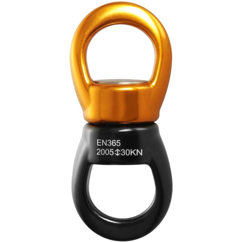 MALAYAS Rotation 360° Rotator Swing,30kN Micro Rotator Climbing Rope Swivel