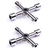 2pcs 4 in 1 Alloy Triangle/square 4 Way Service Utility