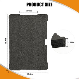 NBPLUS 48-22-8451 Foam Inserts for Milwaukee Packout Drawer Tool Boxes, Compatible with 48-22-8424, Customizable & Abrasion Resistant Black Foam Liners​ 2 Pack