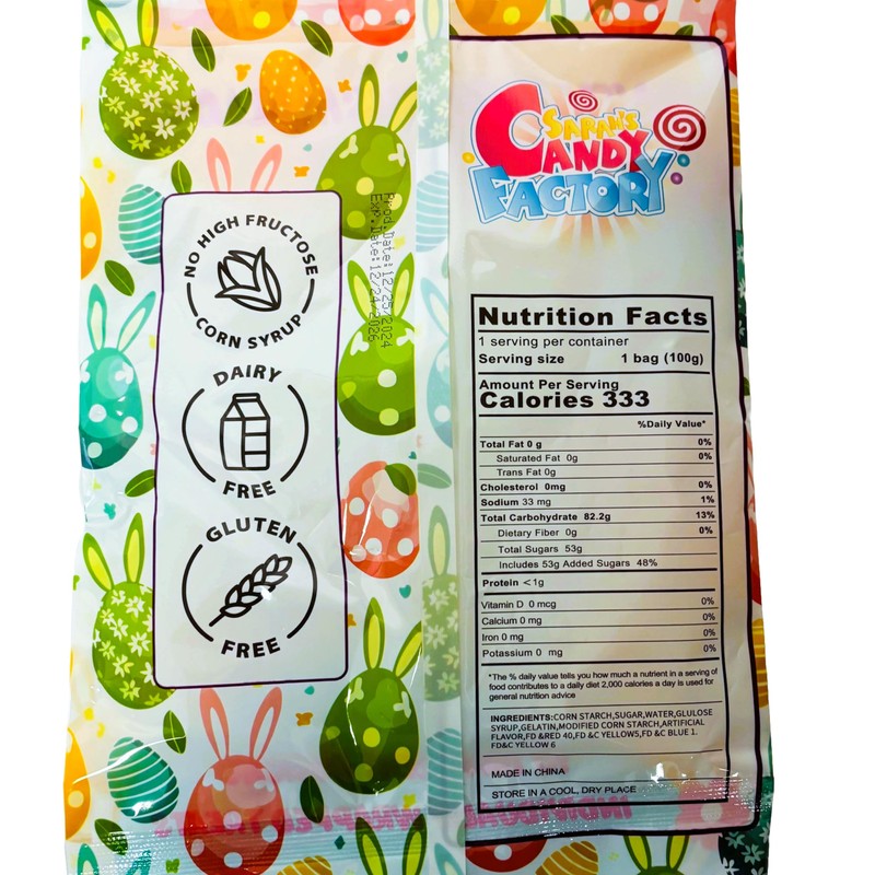 Easter Marshmallow Gummies - 10 Fun Designs, 6-Pack, Total 60