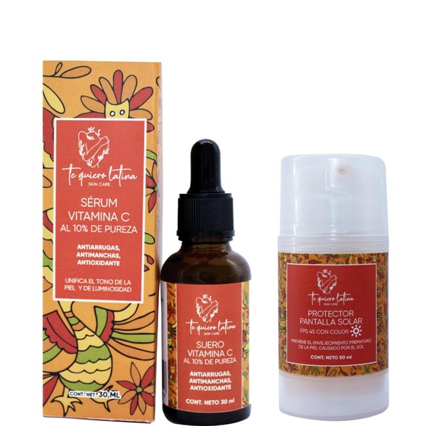 TQL Kit Serum Vitamina C Pantalla Solar FPS 45 Envejecimiento