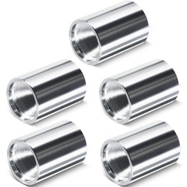 5 Pack 946 1-1/4" Drive Female Coupling for Well Point Hand Pump, Drive Sand Point Well Coupler Kit with Galvanized Steel Construction, Pitcher Pump Accessories