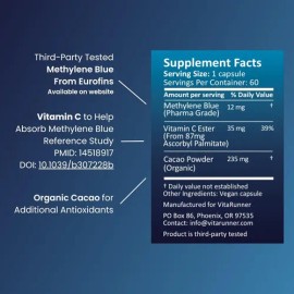 Suplemento Azul De Metileno Antioxidante Y Salud Celular