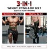 WKWE Weight Lifting Belt 3-In-1 Dip Belt Self-Locking With 40"