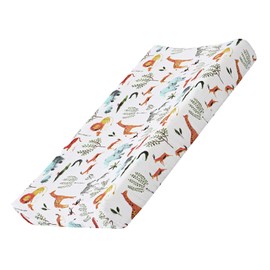 Baby Floral Nappy Changing Mat Cradle Mattress Changing Mat Infant Stretchy Fabric Changing Table Cover Changing Mat Baby Nursery Nappy Changing Mat 32 x 16 Inches (Dinosaur Forest)