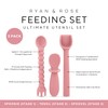 Ryan & Rose Ultimate Utensil Set of 3 Silicone Baby