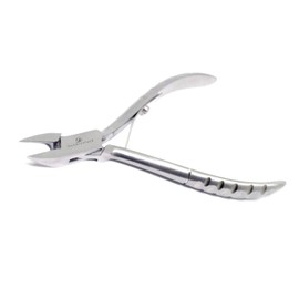 BeautyTrack Toenail Scissors, for Right and Left-Handers, Extra Long Toenail Scissors, 16.5 cm, with a Micro Serrated Edge, for Very Robust Nail Scissors