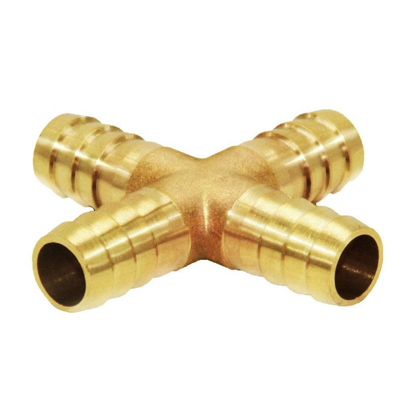 Joywayus 3/4" Hose Barb 4 Way Union Fitting Pipe Cross
