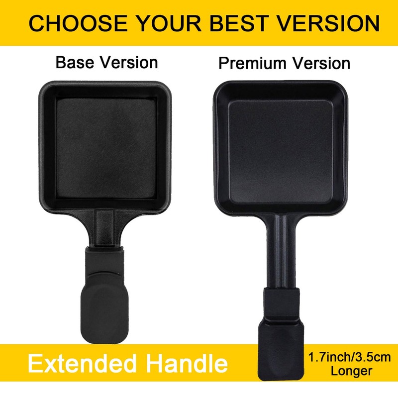 HONNE Non-Stick Coated Mini Grill Pan Cheese Melting Accessories for
