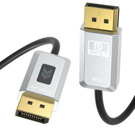 Fiber Optic DisplayPort 2.1 Cable 83FT, DP 2.1 Cable[16K@30Hz, 8K@60Hz, 4K@240Hz] 40Gbps Display Port Cord UHBR10, HDR, HDCP2.2, FreeSync G-Sync for 5090 7900XTX 4090 Gaming Monitor Graphics Card