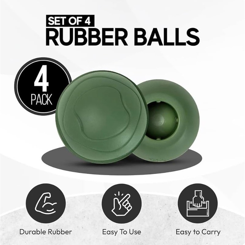 NDS Camping Chair Stabilizing Rubber Ball Feet, 55mm, Green, Durable,