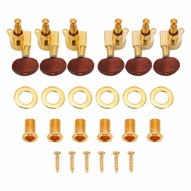 3L3R Tuning Pegs Locking Tuners Machine Heads for Acoustic Electric Guitar(Gold)