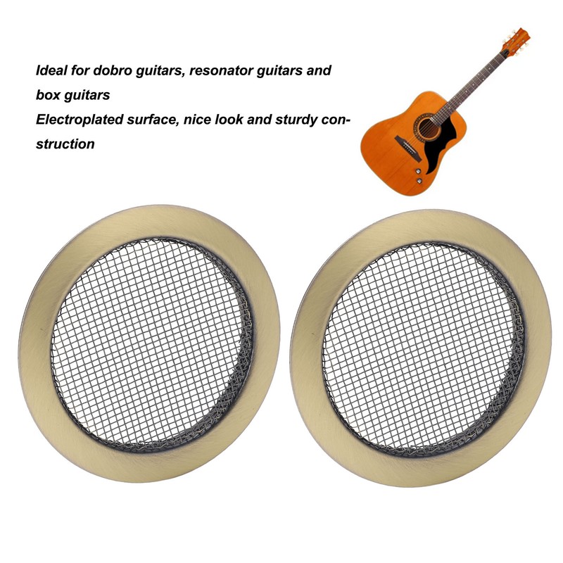 2Pcs Sound Hole Inserts for Dobro Resonator Screen Box Resonant