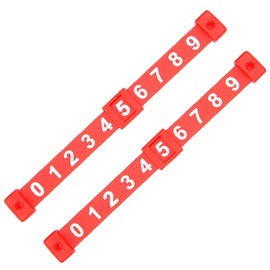 Lyfengdeam 2Pcs Foosball Score Counter, Table Football Score, Football Score Counter, Scoreboard Mini, Football Counter Mini, Football Scoreboard Keeper for Shuffleboard (Red 2 Pieces)