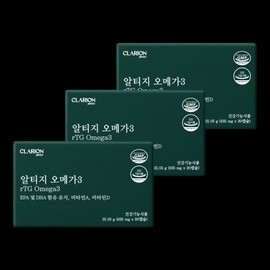 클라리온 rTG 알티지 오메가3 25.05g 30캡슐 3개 EPA DHA 비타민A 비타민D / 클라리온 rTG 알티지 오메가3 25.05g 30캡슐 3개 EPA DHA 비타민A 비타민D