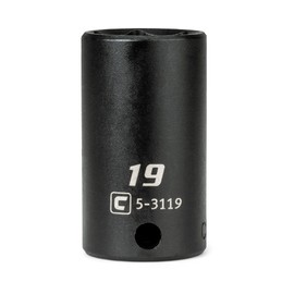 Capri Tools 3/8" Drive 19mm Half Depth Impact Socket