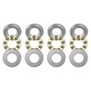 sourcing map 4pcs F6-12M Miniature Thrust Ball Bearings 6mm Bore
