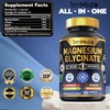 Tenmido Pure Magnesium Glycinate Supplements - 4in1 with L-Theanine, Ashwagandha,