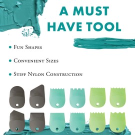 Princeton Catalyst Tools, Art Supplies for Texturizing and Moving Paint, Contour- Taupe