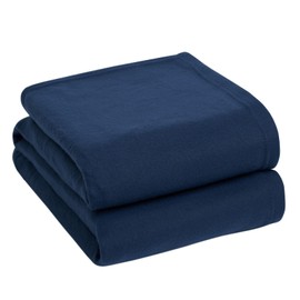 Dreamscene Navy Blue Throw for Sofa, Super Soft Warm Cosy Polar Fleece Throw Blanket for Bed Garden Blankets Lightweight Fluffy King Size Fleece Blanket, 200 x 240cm