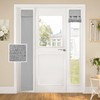 HOMEIDEAS Blackout Linen Sidelight Curtains for Front Door, Side Door