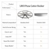LRUI 16 Inch Round Pizza Cutter, Heavy Duty Stainless Steel