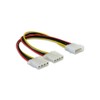 DELOCK Y- cable Power Supply> 2x 4pin Molex 82100