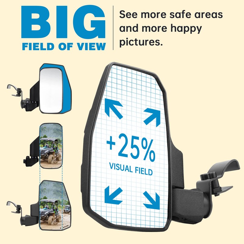Ranger Side Mirrors,You No Longer Need to Adjust by Hand，Innovative