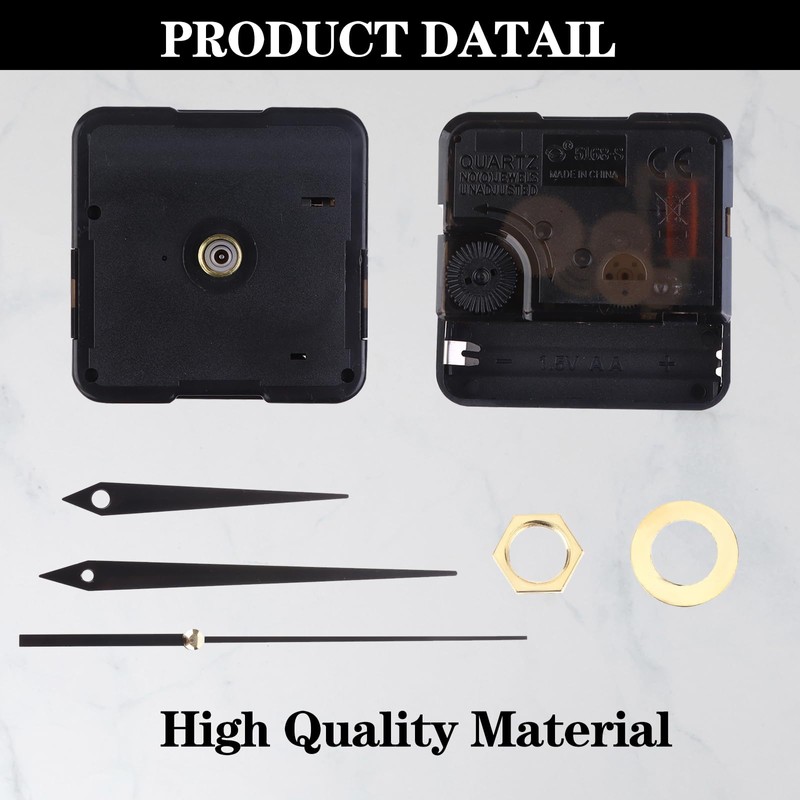 30Sets Quartz Clock Movement Silent Quartz Clock Mechanism Kit Hands