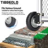 TIBEGOLD 8 Inch Heavy Duty Rubber Caster Wheel, Gate Helper