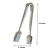 Stainless Steel Food Serving Tongs, Small (Square)