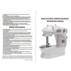 Mini Sewing Machine, Portable Electric Sewing Machine, Compact Structure (US