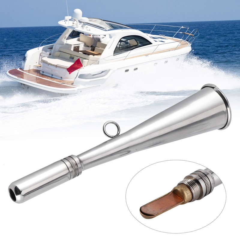 Handheld Foghorn 304 Stainless Steel Horn for Sailing Yacht Boat